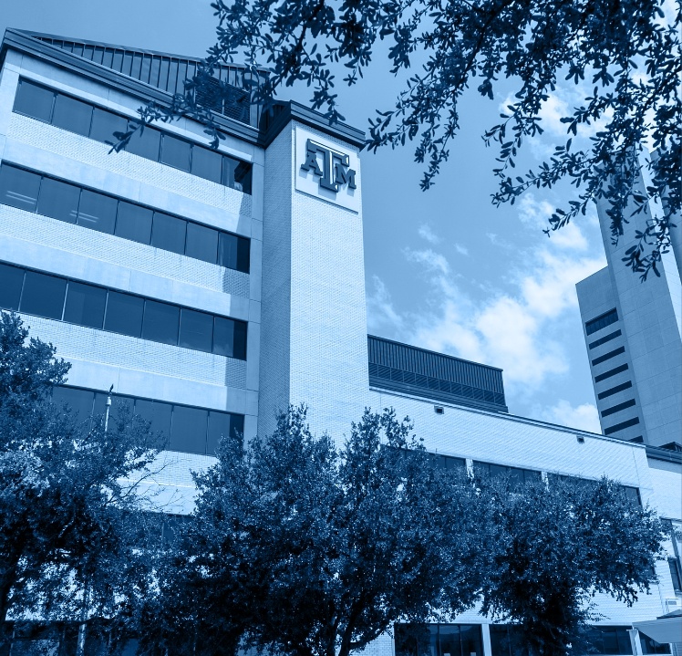 Exterior of building at Texas A and Am University