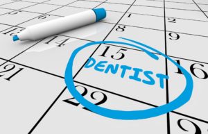 Appointment with dentist in San Marcos circled on calendar 