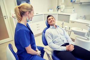 man in the dental chair